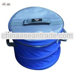 Folded cylinder cooler bag