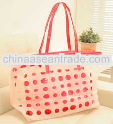 Frosted hollow transparent beach bag