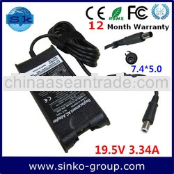 Genuine Original Laptop Ac Adapter/ Ac Adapter for Dell 19.5v 3.34a 65w 7.4*5.0mm