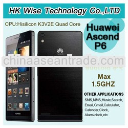 HUAWEI Ascend P6 Hisilicon K3V2E Quad Core 1.5GHz 6.18 mm WCDMA/GSM 4.7 inch Android phone 2GB RAM 8