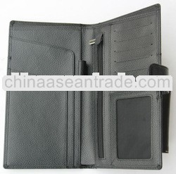 Hand-made travel genuine leather passport holder wallet