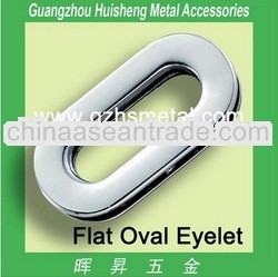 Hot Sales Metal Accessories Flat Oval Eyelet Metal Eyelets