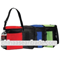Insulated cooler bag eco nonwoven material vertical good for 12 cans
