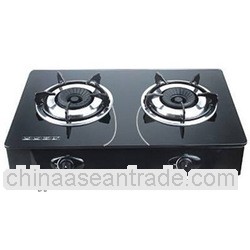 JP-GC201 Double Burners Glass Gas Cooker