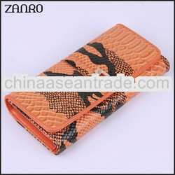 Latest Design High Quality Fancy Leather Crocodile Wallet For Lady