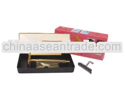 Long Handle GOLD Double Edge Safety Razor