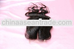 Middle Part Bodywave Malaysian Hair Lace Closure