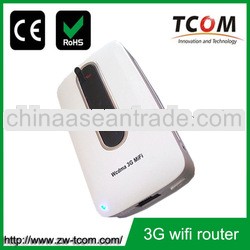 Mini portable 3G Wireless Router with 3000mA power bank and Ethernet connection