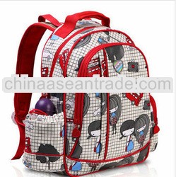 Multicolor little girl printing backpacks children bags high school book bags