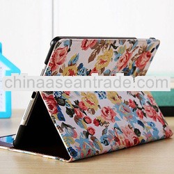 New product flower design handtailor auto dormant smartcover for apple ipad air