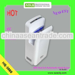 Newest Dual Jet High Speed Automatic Hand Dryer in High Quality 1650W within 7 secs drying hands