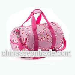 OEM polyester pink girls dance sports duffel bags hotsale