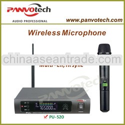 Panvotech PLL wireless microphone with blacklight LCD display