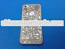 Plastic hollow out flowers case for iphone5/5s,pc accessory hollow out flower for iphone5/5s,for iph