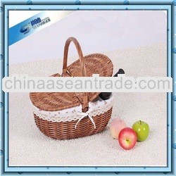 Promotion natural Handmade Wicker Picnic Basket