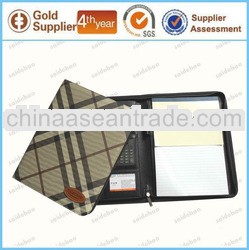 Pu Leather Portfolio With Calculator and zipper