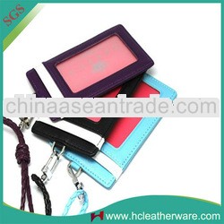 Pu leather id card holder