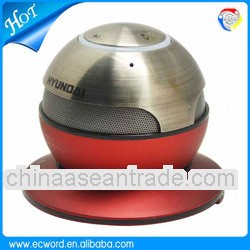 Red UFO shape portable mini wireless bluetooth speaker