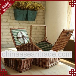 S&D handicraft handmade rattan picnic basket