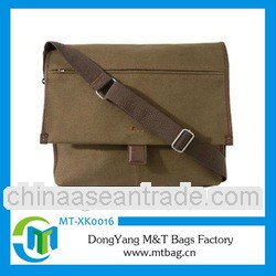 Sample large functional canvas messenger bag