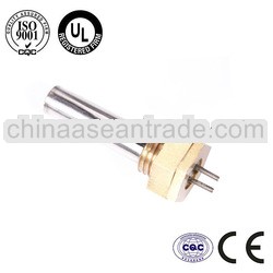 Single-end high power heating element for industry with brass flange