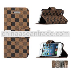 Stand leather case for iphone5