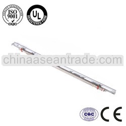 Straight fin electric heating pipe for air conditioner parts