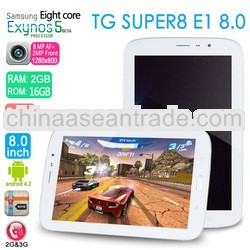 The first Exynos5410 8 Core 3G Phone Calling Tablet PC TG E1 Android 4.2 16GB ROM 2GB RAM 1.8GHz BT