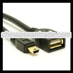 USB Mini-B Adapter Cable USB Mini-B Male to A Female