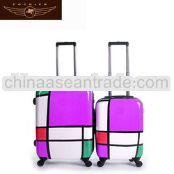 Unique personalized 2014 fashion leather luggage for girl