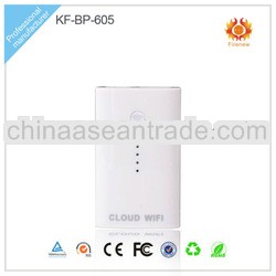 Universal 3G Wifi 5V 1A 5000mAh usb power bank for iphone5,mobile phone power bank