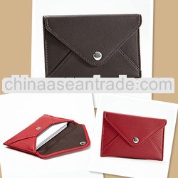 Various Color Leather Card Holder Pouch