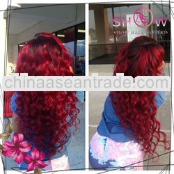Very beautiful wig Indian hair middle parting 1bT99J cheap red wig for sale full lace long lace fron