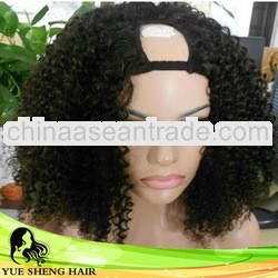 Wholesale Cheap Virgin Malaysian Human Hair U part Lace Front wig