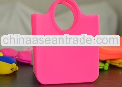 Wholesale Promotional Gift Lady Reusable Silicone ladies small handbags