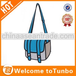 Womens Handbag Two-dimensional stereoscopic 3D cartoon jump bag