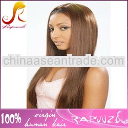 #4 indian straight full lace human hair wigs