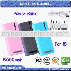 aluminum alloy power bank for iphone for i5 i4s paypal accept
