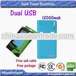 best mobile power bank 12000mah with led light for iphone