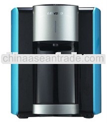 blue housing hot and cold plumbed-in mini water bar cooler dispenser