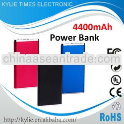 easy carry 4400mah high capacty power bank for ipad/iphone