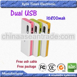 external mobile battery charger usb power bank for iphone 4 4s 5 5s 5c with torch promotional gift