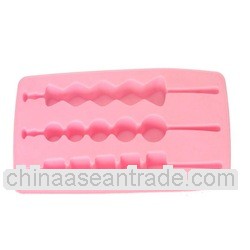 fashion shape silicone ice tray with various colors