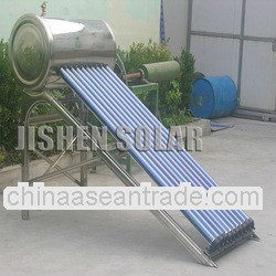 fashionable 200L stainless steel integrative pressurized solar water heater with three target vacuum