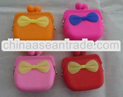 girls silicone small money bags fashion