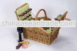 handmade wicker picnic basket