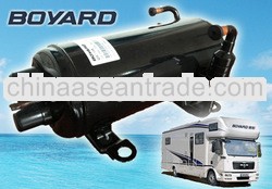 horizontal hermetic rotary compressor for caravan camping car