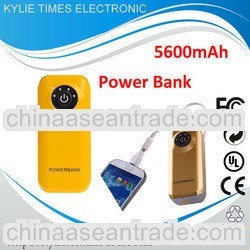 hot power bank 5v 1a for samsung s2 5600mah12 months guaranty