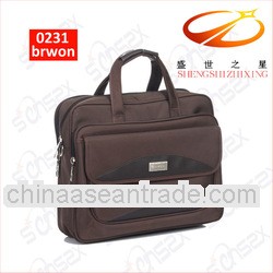 hot sale 18 inches cheap leather briefcase