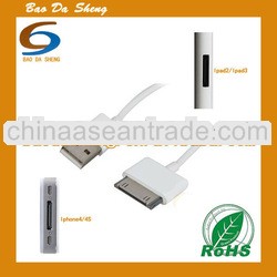 hot selling usb data cable charge & sync for iphone ipad